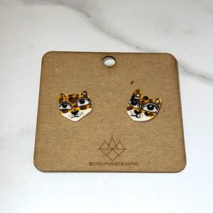 Handmade Cheetah Earrings